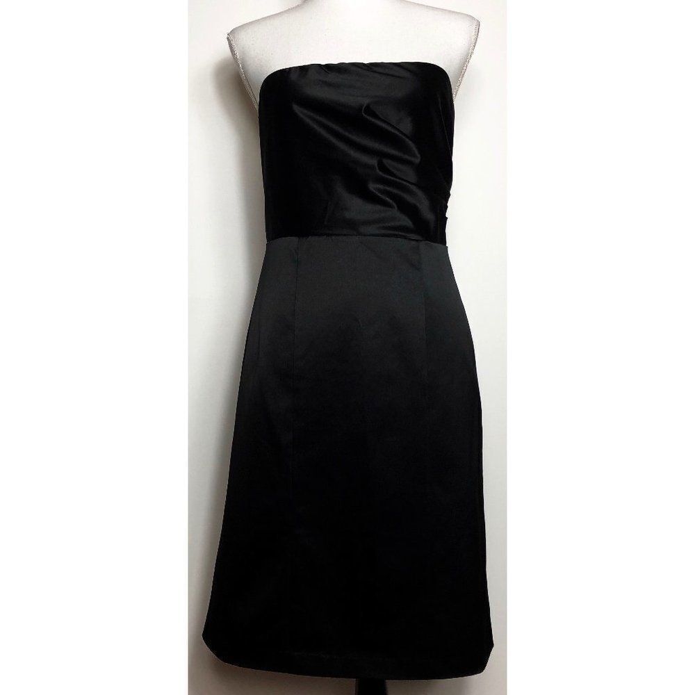 The Limited black, satin, strapless dress